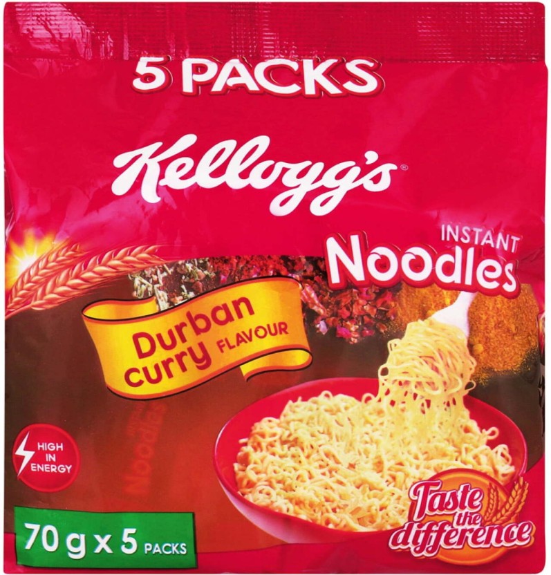 Kellogg's Durban Curry Flavour Instant Noodles  (Pack of 40 x 70 g) | Shop Online - Image 2