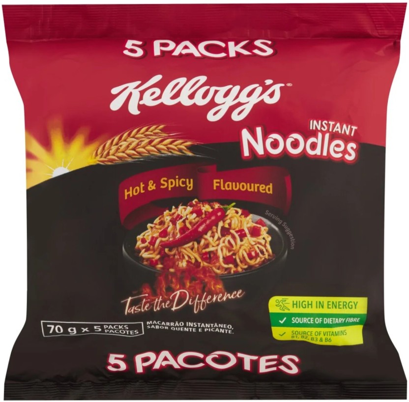 Kellogg's Hot & Spicy Flavour Instant Noodles ( (Pack of 40 x 70 g) | Shop Online