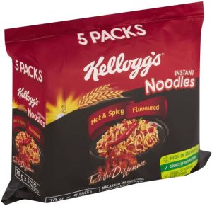 Kellogg's Hot & Spicy Instant Noodles  (Pack of 5 x 70 g) | Shop Online