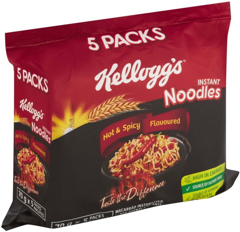 Kellogg's Hot & Spicy Instant Noodles  (Pack of 5 x 70 g) | Shop Online
