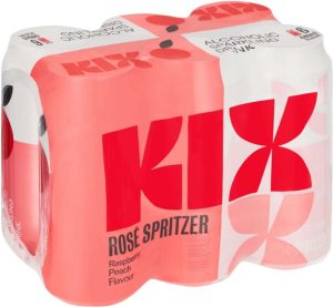 Kix Raspberry Peach Spritzer  (Pack of 6 x 440 ml) | Shop Online
