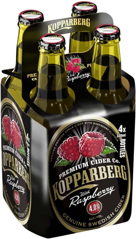 Kopparberg Raspberry Cider  (Pack of 4 x 330 ml) | Shop Online