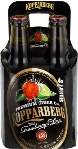 Kopparberg Strawberry & Lime Cider  (Pack of 4 x 330 ml) | Shop Online