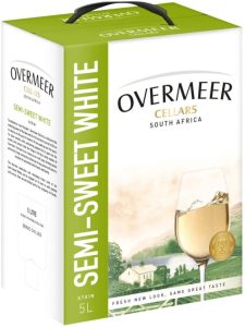 Overmeer Semi Sweet Cellars White Wine  (5 L) | Shop Online