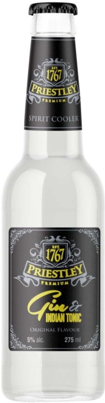 Priestley Gin & Indian Tonic Spirit Premix  (Pack of 6 x 275 ml, NRB) | Shop Online