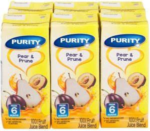 Purity 100% Fruit Juice Blend Pear, Prune Juice (Pack of 6 x 200 ml) | Shop Online