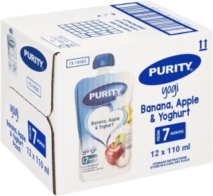 Purity Banana, Apple & Yoghurt Baby Food (110 g, Pack of 12) | Shop Online
