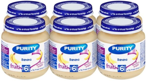 Purity Banana Baby Food  (125 g, Pack of 6) | Shop Online