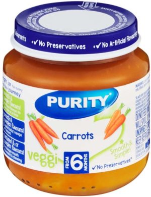 Purity Carrots Baby Food  (125 g, Pack of 1) | Shop Online