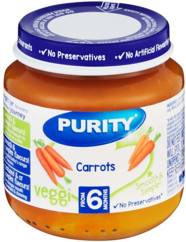 Purity Carrots Baby Food  (125 g, Pack of 1) | Shop Online