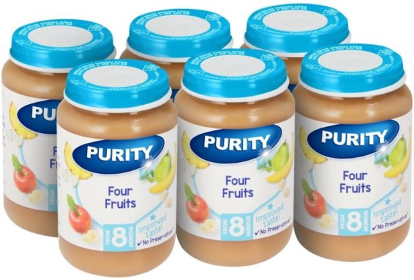 Purity Four Fruits Mixed Fruit Baby Food  (200 g, Pack of 6) | Shop Online