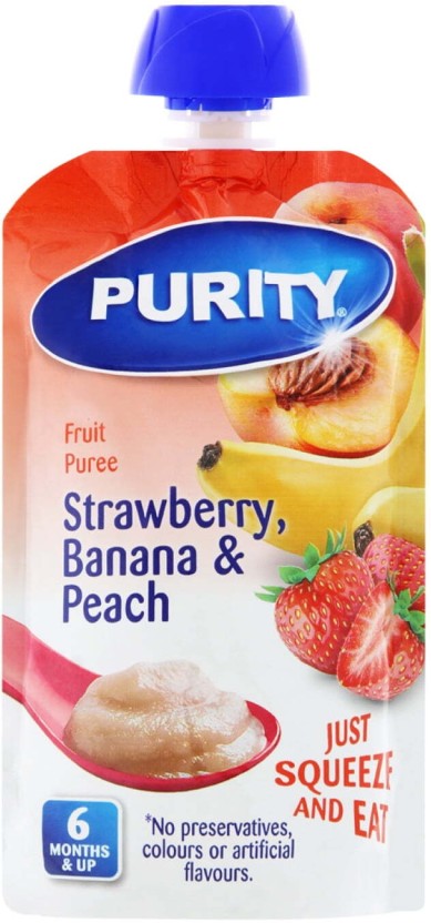 Purity Fruit Puree Mixed Fruit Baby Food  (110 g, Pack of 1) | Shop Online