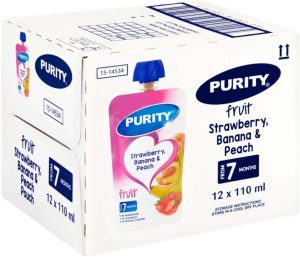 Purity Fruit Puree Mixed Baby Food (110 g, Pack of 12) | Shop Online