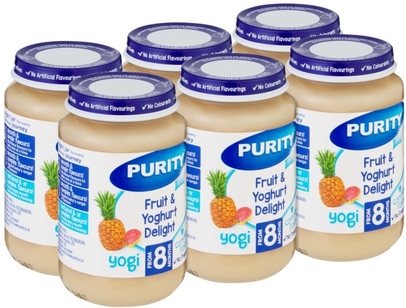 Purity Fruit & Yoghurt Mixed Fruit Baby Food (200 g, Pack of 6) | Shop Online - Image 2