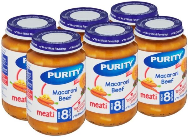 Purity Macaroni Beef Macaroni Baby Food  (200 g, Pack of 6) | Shop Online
