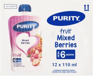 Purity Mixed Berries Baby Food  (110 g, Pack of 12) | Shop Online