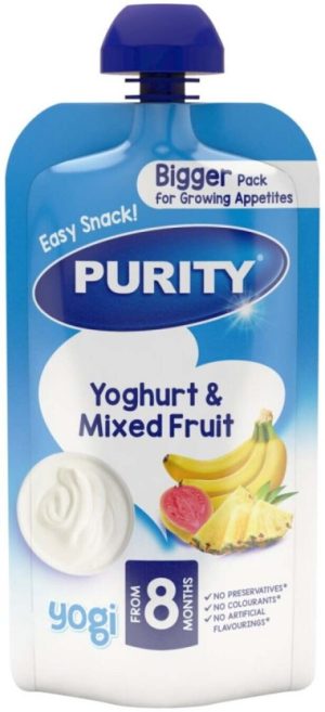 Purity Mixed Fruit With Yoghurt Baby Food  (150 g, Pack of 1) | Shop Online