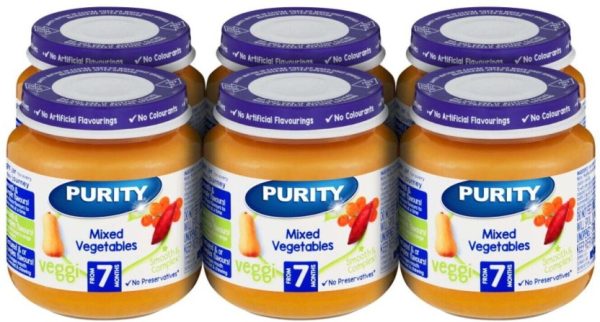 Purity Mixed Vegetables Baby Food  (125 g, Pack of 6) | Shop Online