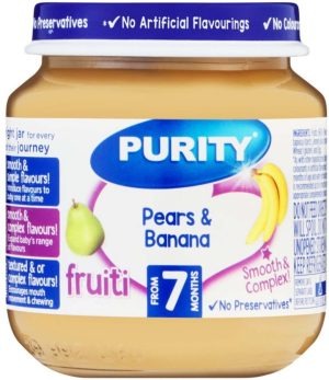Purity Pear & Banana Delight Baby Food  (125 g, Pack of 1) | Shop Online