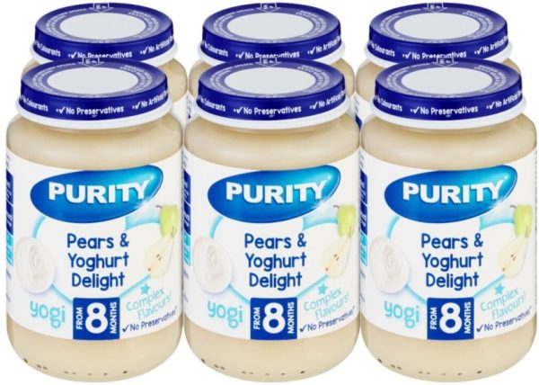 Purity Pear & Yoghurt Pears Baby Food  (200 g, Pack of 6) | Shop Online