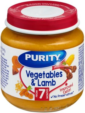 Purity Vegetables & Lamb Baby Food  (125 g, Pack of 6) | Shop Online