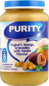 Purity Yoghurt, Mango, Granadilla With Vanilla FlavourBaby Food (200 g, Pack of 1) | Shop Online