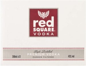 Red Square Plain Vodka  (Pack of 12 x 200 ml) | Shop Online
