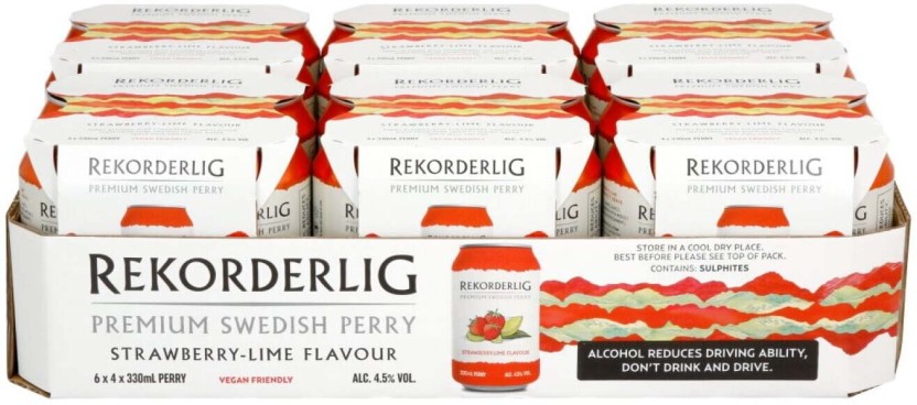 Rekorderlig Strawberry Lime Cider  (Pack of 24 x 330 ml) | Shop Online