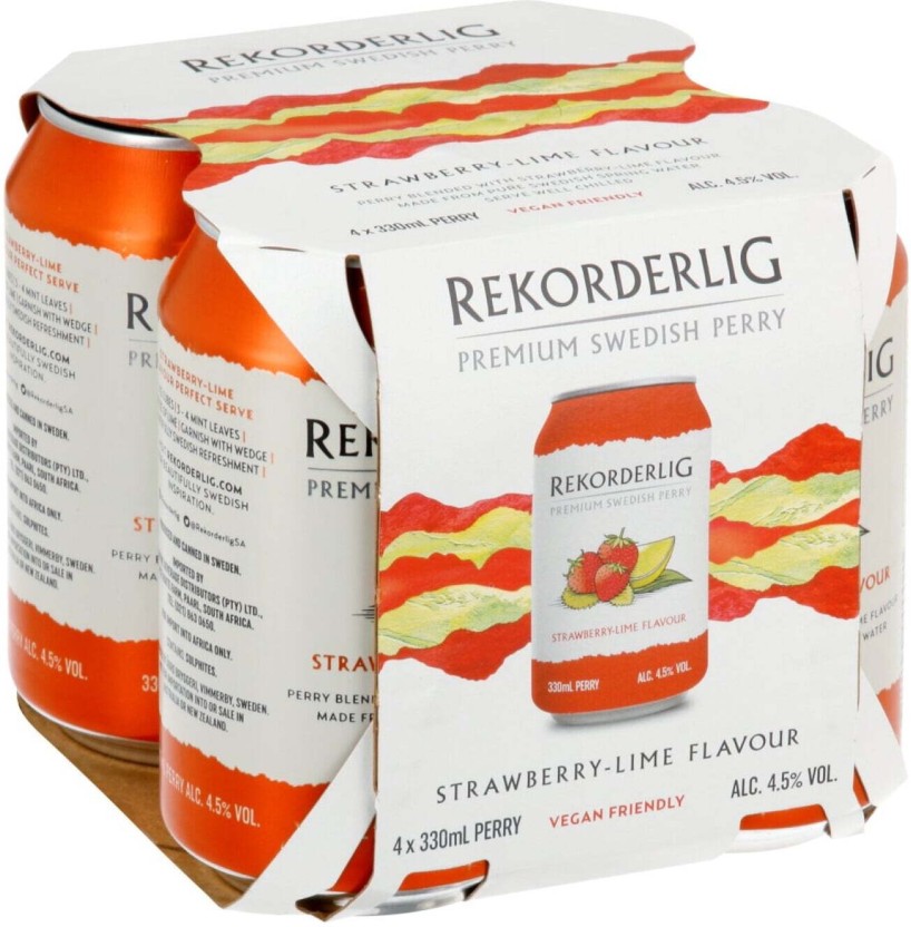 Rekorderlig Strawberry Lime Premium Swedish Cider  (Pack of 4 x 330 ml) | Shop Online - Image 2