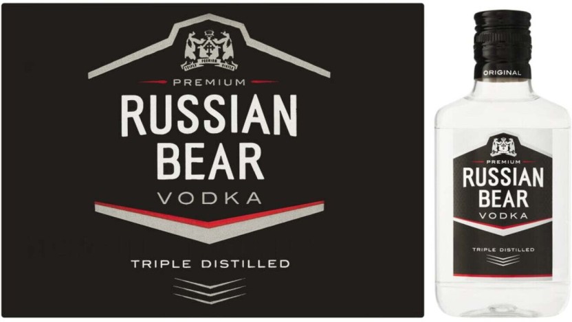 Russian Bear Plain Vodka  (Pack of 12 x 200 ml) | Shop Online - Image 3