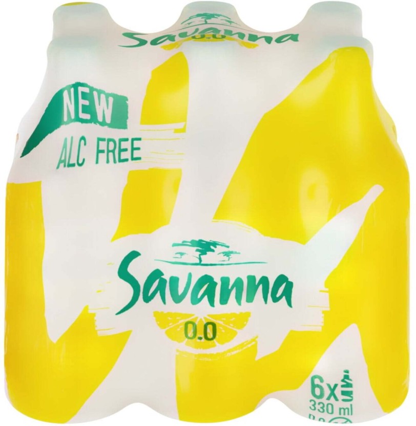 Savanna Lemon Non Alcoholic Cider  (Pack of 6 x 330 ml) | Shop Online