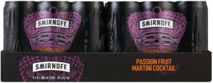 Smirnoff Passion Fruit Martini Cocktail  (Pack of 24 x 300 ml) | Shop Online