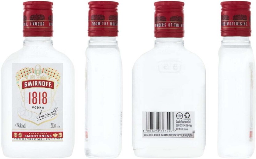 Smirnoff Plain Vodka  (200 ml) | Shop Online - Image 2