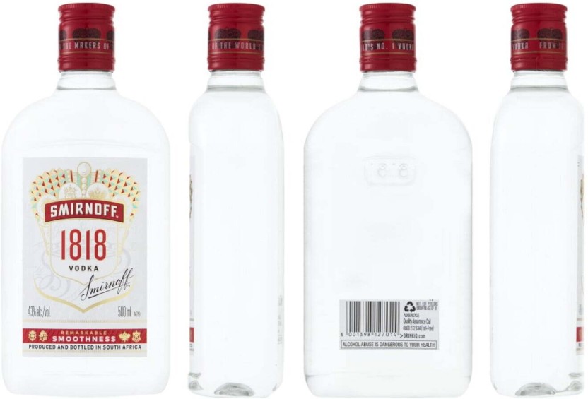Smirnoff Plain Vodka  (500 ml) | Shop Online - Image 2