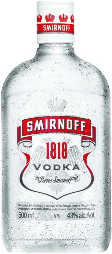 Smirnoff Plain Vodka  (Pack of 12 x 500 ml) | Shop Online