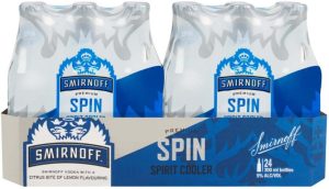 Smirnoff Spin Sprit Cooler  (Pack of 24 x 300 ml, NRB) | Shop Online