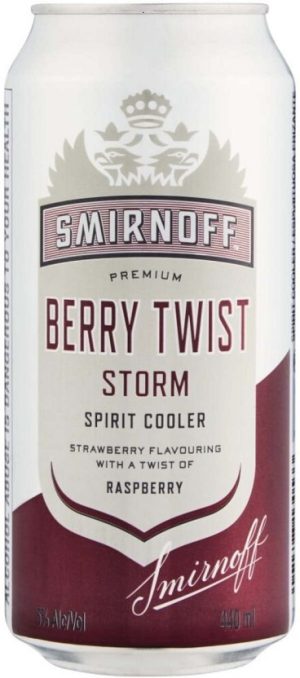 Smirnoff Storm Berry Twist Sprit Cooler  (Pack of 6 x 440 ml) | Shop Online
