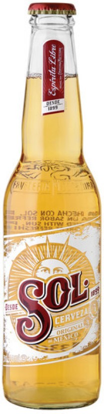 Sol Cerveza Orginal Lager Bottle  (Pack of 24 x 330 ml) | Shop Online