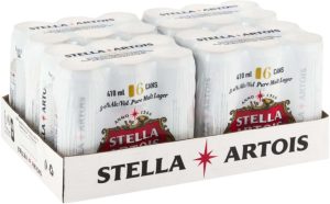 Stella Artois Pure Malt Lager Can  (Pack of 24 x 410 ml) | Shop Online