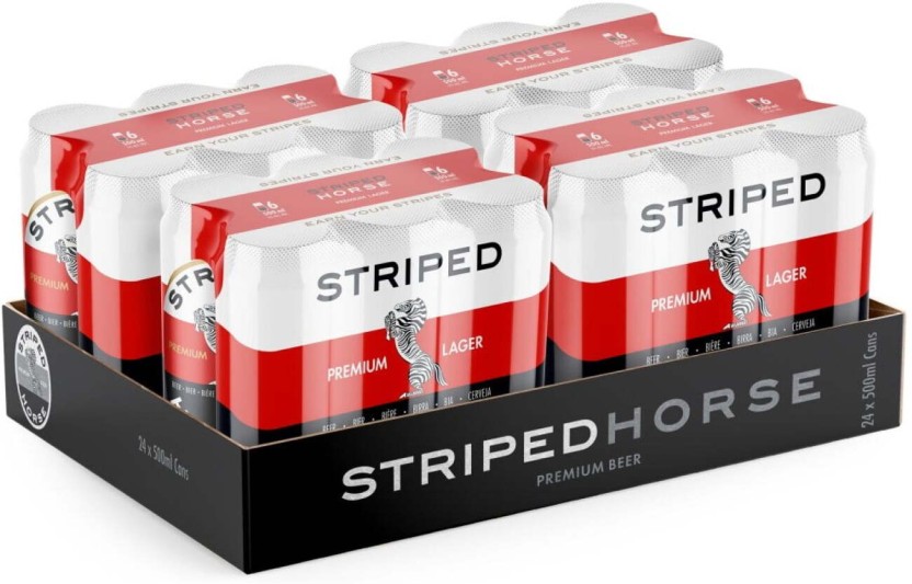 Striped Horse Premium Lager Can  (Pack of 24 x 500 ml) | Shop Online - Image 2