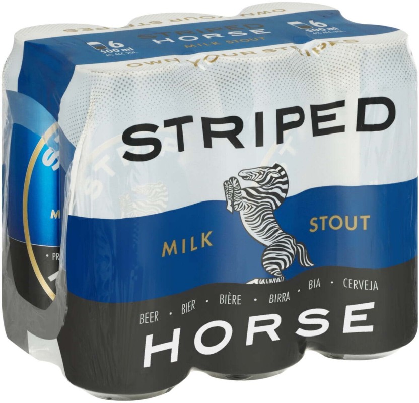 Striped Horse Premium Milk Stout Milk Stout Can  (Pack of 6 x 600 ml) | Shop Online