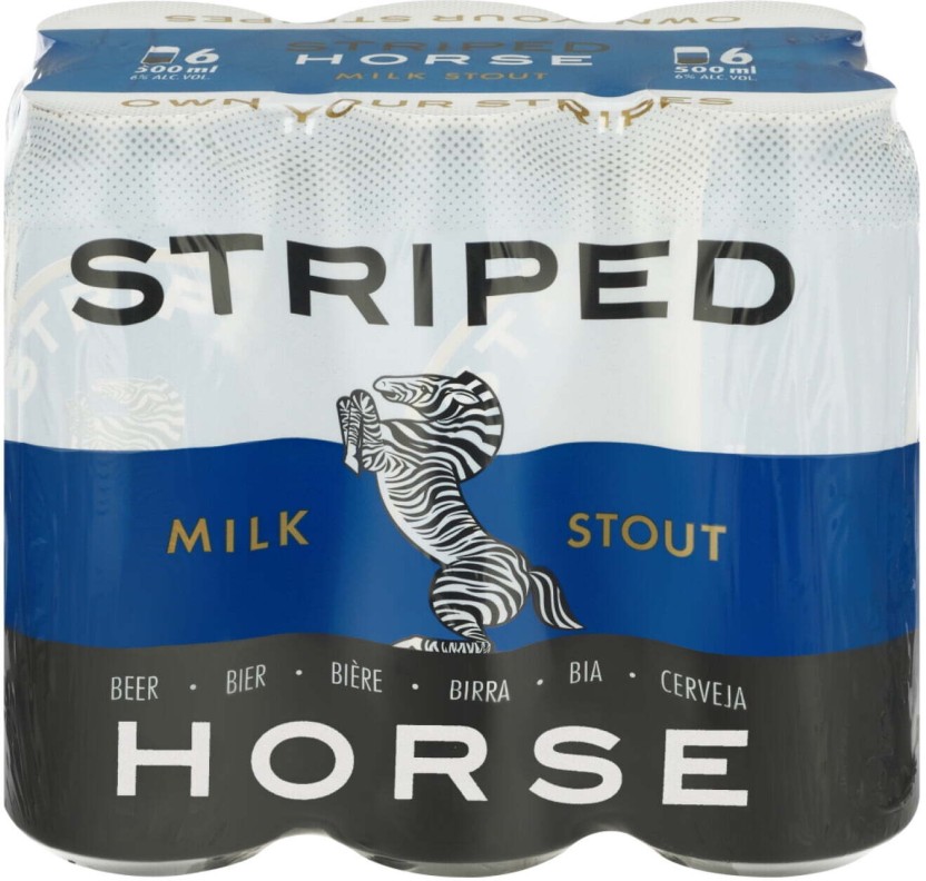 Striped Horse Premium Milk Stout Milk Stout Can  (Pack of 6 x 600 ml) | Shop Online - Image 2