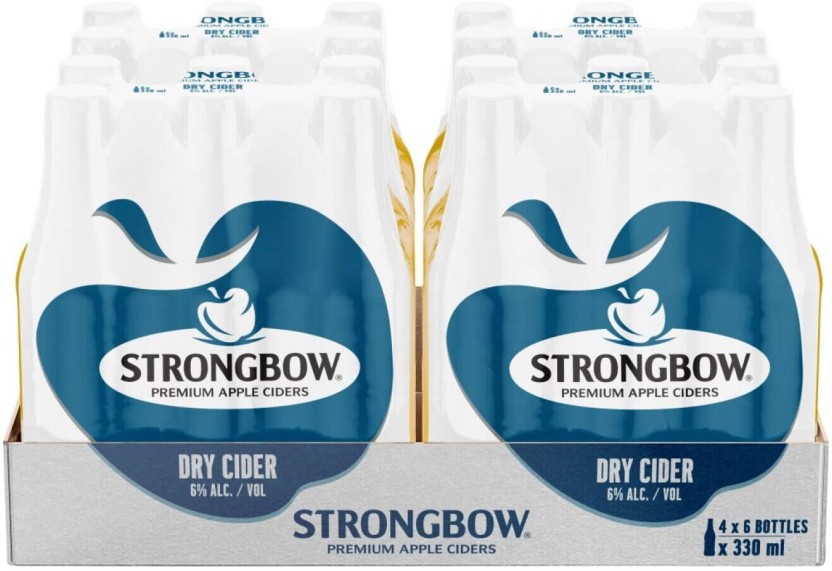 Strongbow Premium Apple Dry Ciders Cider  (Pack of 24 x 330 ml) | Shop Online