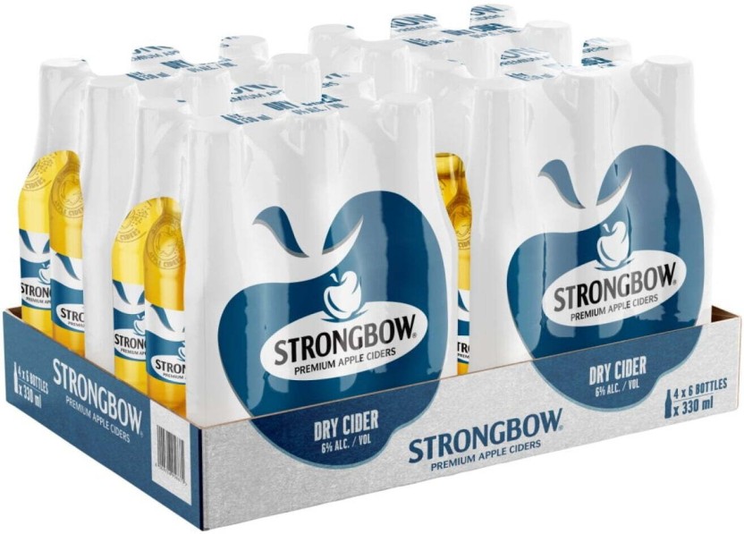 Strongbow Premium Apple Dry Ciders Cider  (Pack of 24 x 330 ml) | Shop Online - Image 2