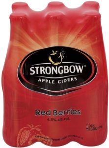 Strongbow Red Berries Cider  (Pack of 6 x 330 ml, NRB) | Shop Online