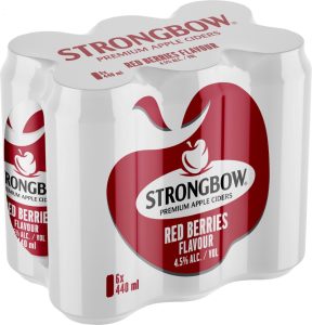 Strongbow Red Berries Cider  (Pack of 6 x 440 ml) | Shop Online