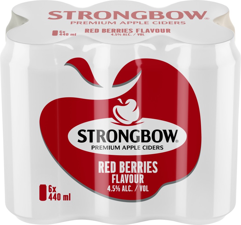 Strongbow Red Berries Cider  (Pack of 6 x 440 ml) | Shop Online - Image 3