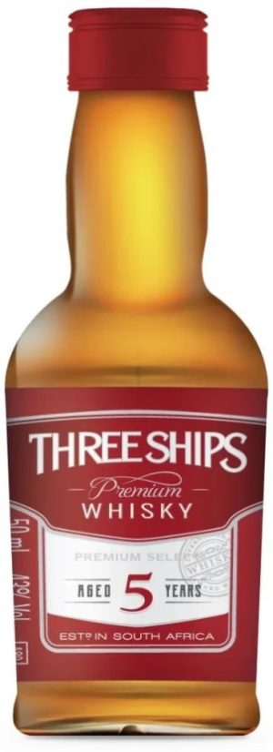 Three Ships American Vodka  (Pack of 6 x 50 ml) | Shop Online