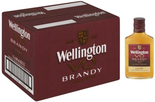 Wellington VO Brandy  (Pack of 12 x 200 ml) | Shop Online