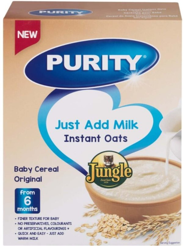 Purity Baby Instant Oats Cereal  (500 g, Pack of 6, Upto 24 Months) | Shop Online